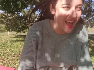 Trying out my new lovense in a public park - public orgasm